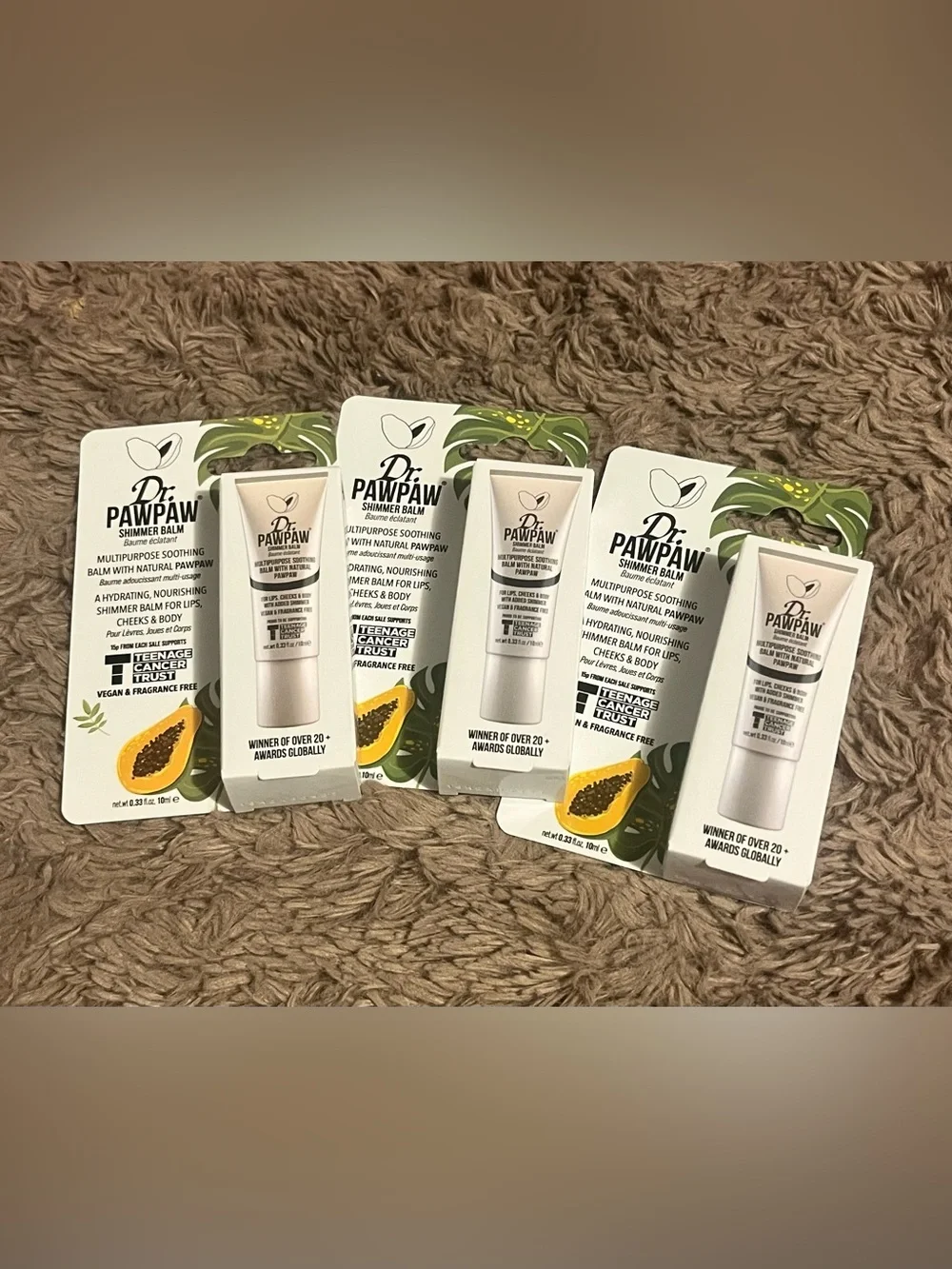 Dr. Pawpaw Shimmer Balm ~ Multipurpose Soothing Balm for Lips & Cheeks (3)